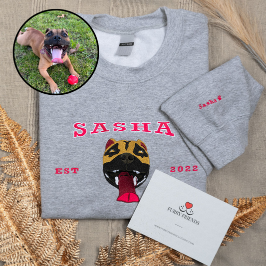 Custom Pet Name Portrait Hoodie