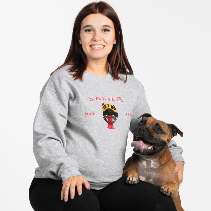 Custom Pet Name Portrait Hoodie